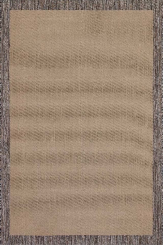 Alfa Serisi Makinede Yıkanabilir Bej/Kahve Sisal Halı NX-39