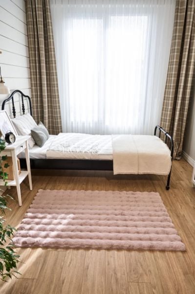 Cloud Serisi Makinede Yıkanabilir Yüksek Kalite Pudra Peluş Halı NX-110