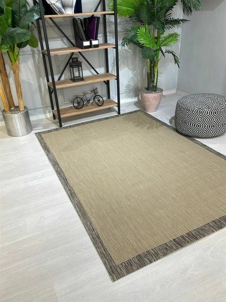 Alfa Serisi Makinede Yıkanabilir Bej Sisal Halı NX-04