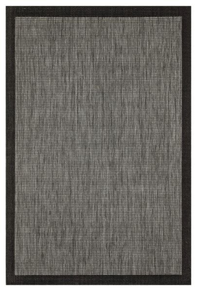 Alfa Serisi Makinede Yıkanabilir Gri/Siyah Sisal Halı NX-01