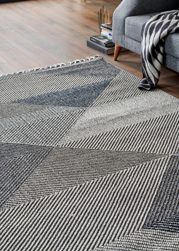 FIRSAT ÖLÇÜ Gri Renk Modern Halı