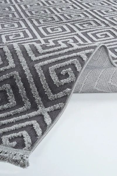FIRSAT ÖLÇÜ Hav Toz Vermeyen Modern Dayanıklı Antrasit Halı