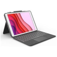 Logitech Combo Touch iPad 10.2 inç 7. 8. ve 9. Nesil ile Uyumlu Çok Yönlü Klavyeli Kılıf - Gri 920-009995