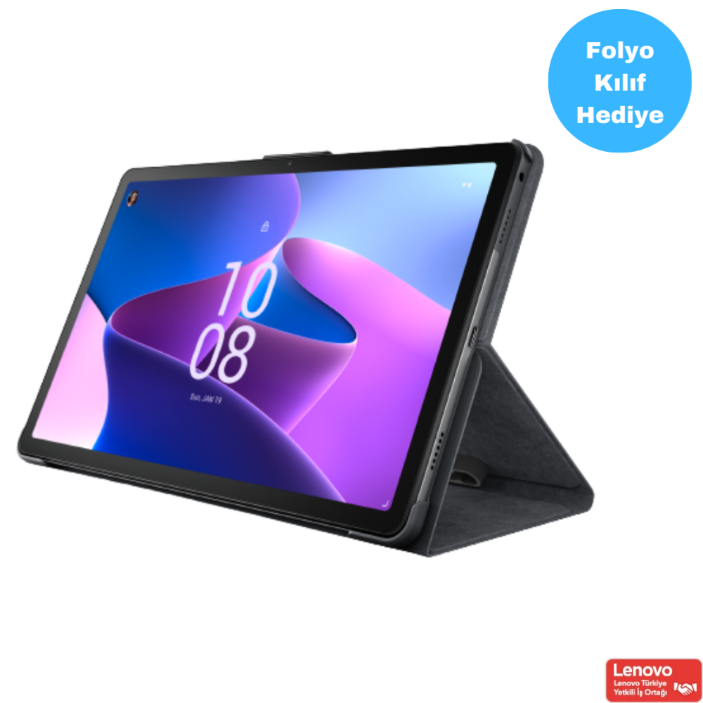 Lenovo Tab M10 Plus(3rd Gen) TB128FU 4GB + 128GB 2k 10.6'' Wi-Fi Tablet ZAAS0033TR Kılıf Hediyeli