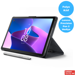 Lenovo Tab M10 Plus (3rd Gen) TB128FU 10.6'' 4GB + 128GB 2K 10.6'' Wi-Fi Tablet ZAAS0034TR Kılıf ve Lenovo Precision Pen 2 Hediyeli