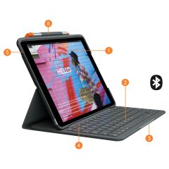 Logitech Slim Folio iPad 10.2 inç 7. Nesil ile Uyumlu Klavyeli Kılıf 920-009481