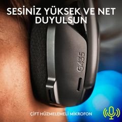 Logitech G G435 LIGHTSPEED Kablosuz Oyuncu Kulaklığı - Siyah 981-001050