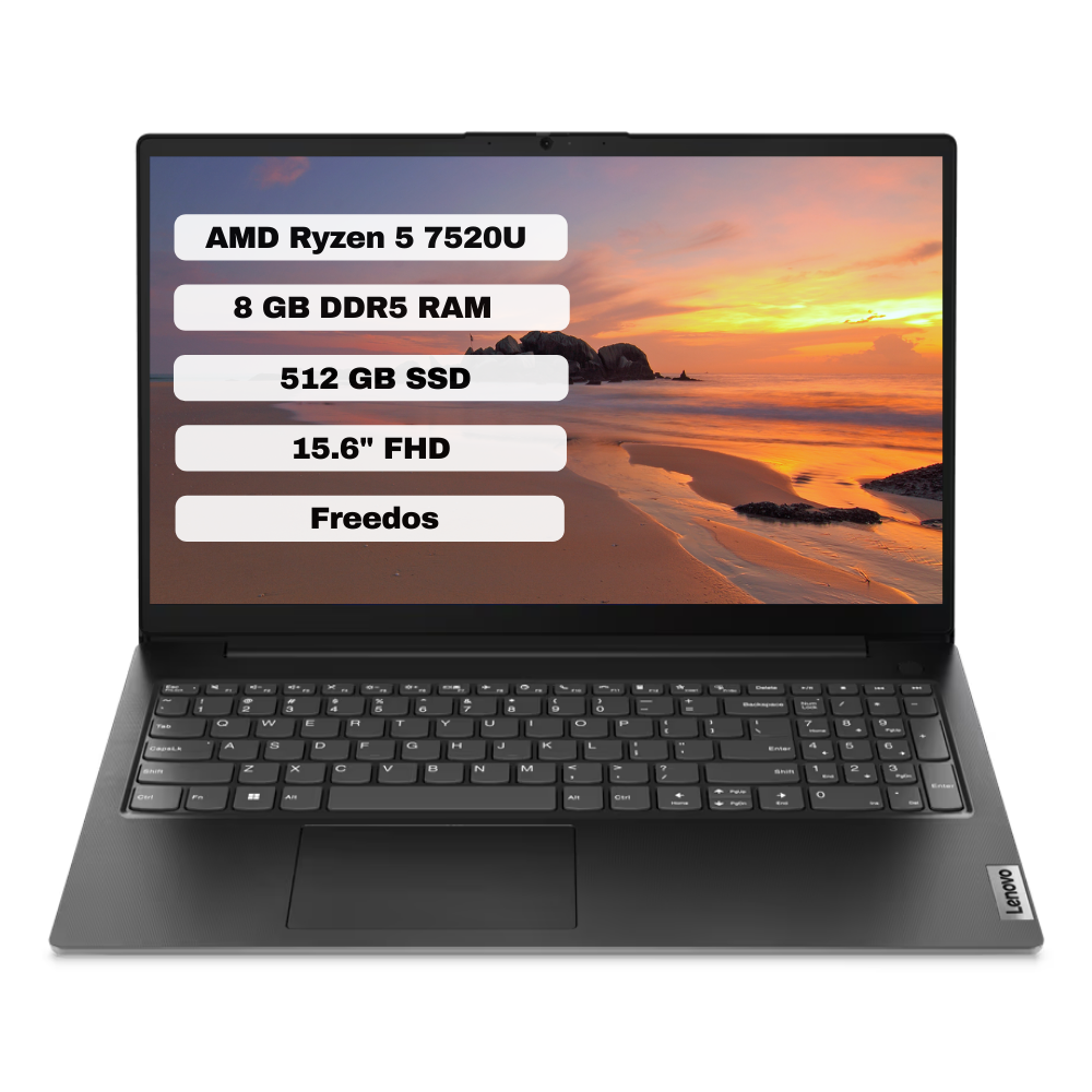 Lenovo V15 G4 AMN 82YU00QKTX AMD Ryzen 5 7520U 8GB 512GB SSD Freedos 15.6'' FHD Taşınabilir Bilgisayar
