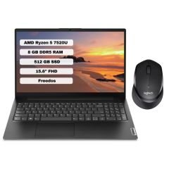 Lenovo V15 G4 AMN 82YU00QKTX AMD Ryzen 5 7520U 8GB 512GB SSD Freedos 15.6'' FHD Taşınabilir Bilgisayar + Logitech Mouse