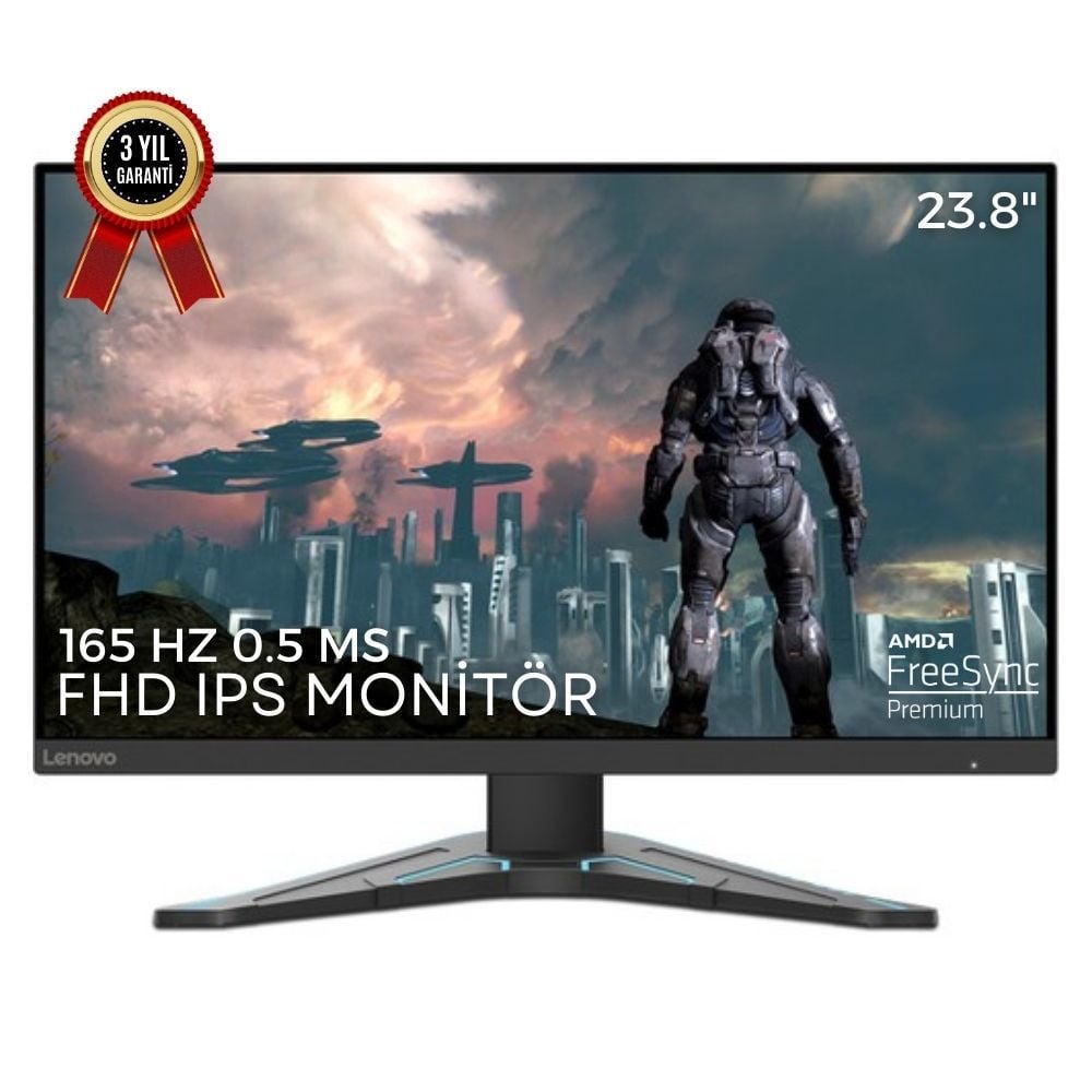 Lenovo G24-20 23.8'' FHD IPS 165Hz 0.5ms (2xHDMI+Display) Gaming Monitör 66CFGAC1TK