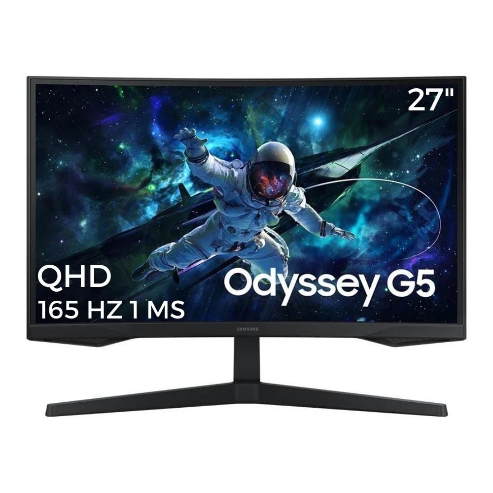 Samsung Odyssey G5 G55C 27'' QHD VA 165Hz 1ms (HDMI+DP) Curved Gaming Monitör LS27CG552EUXUF