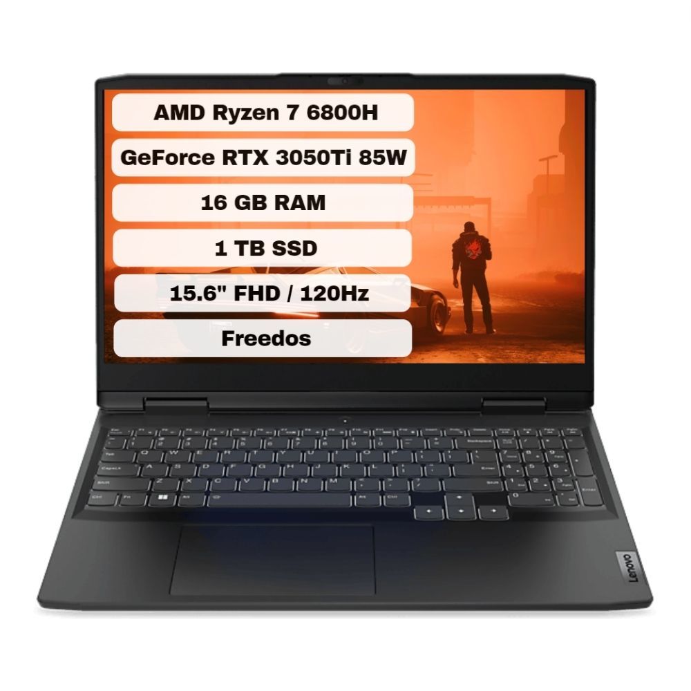 Lenovo IdeaPad Gaming 3 15ARH7 AMD Ryzen 7 6800H 16GB 1TB SSD RTX 3050Ti Freedos 15.6'' FHD Taşınabilir Bilgisayar 82SB00X6TX