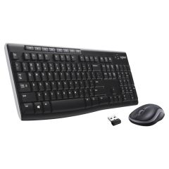 Logitech MK270 Kablosuz Türkçe Klavye Mouse Seti -  Siyah 920-004525