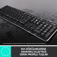 Logitech MK270 Kablosuz Türkçe Klavye Mouse Seti -  Siyah 920-004525