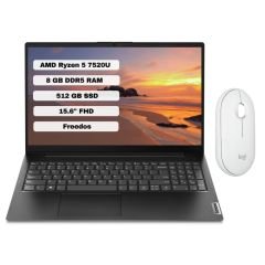 Lenovo V15 G4 AMN 82YU00QKTX AMD Ryzen 5 7520U 8GB 512GB SSD Freedos 15.6'' FHD Taşınabilir Bilgisayar + Logitech Pebble M350S Mouse