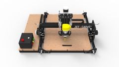 E-sat M5 Model 50X50 Cm Masaüstü Cnc Router Makinesi 2/3 Boyutlu İmalat İçin Bilgisayar Destekli Profosyonel Portable System