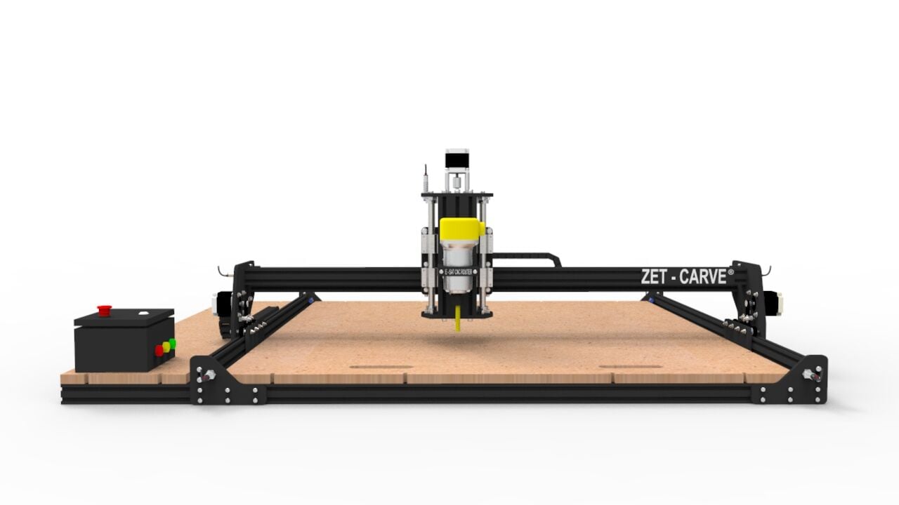 E-sat M5 Model 100X100 Cm Masaüstü Cnc Router Makinesi 2/3 Boyutlu İmalat İçin Bilgisayar Destekli Profosyonel Portable System