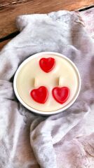 Sevgililer Gününe Özel Kalpli Mum/ 14 Şubata Özel Aşk Mumu Love Collection- Lavanta Esanslı
