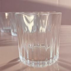 6 Adet Cam Bardak/ Viski Bardağı Kesme Model- 300 ml