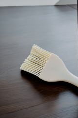 Silikon Yumurta ve Yağlama Fırçası Büyük Boy Krem Renkli Özel Seri