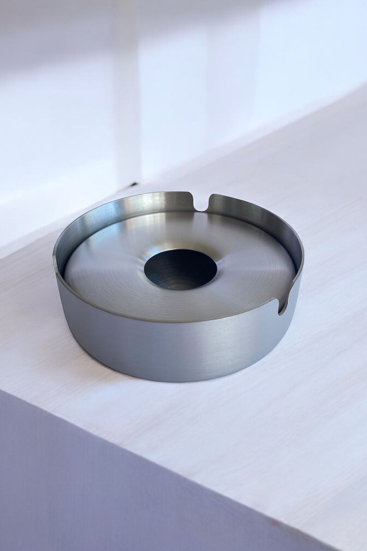 Kapaklı Paslanmaz Ve Kararmaz Çelik Küllük/ Kül Tablası - 10 Cm