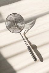 Paslanmaz Ve Kararmaz Çelik Kevgir-35 Cm Çapı 14 Cm