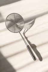 Paslanmaz Ve Kararmaz Çelik Kevgir-35 Cm Çapı 14 Cm