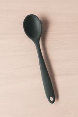 Silikon Pişirme ve Servis Kaşık/Gri Renk-27,5 CM