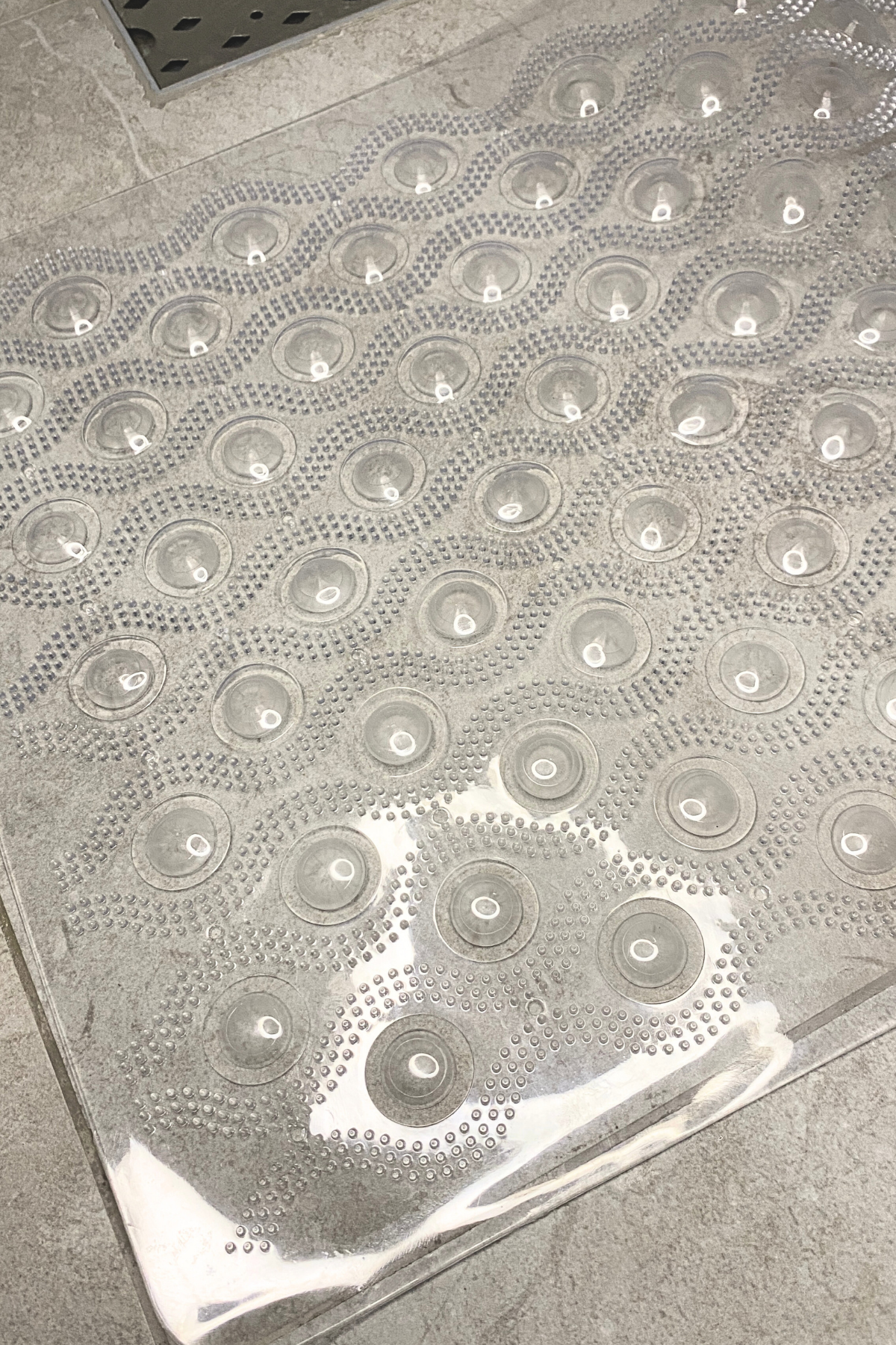 Silikon Vakumlu Kaydırmaz Banyo Paspası-Şeffaf