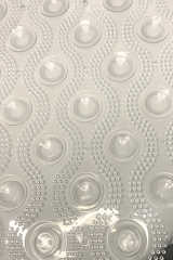 Silikon Vakumlu Kaydırmaz Banyo Paspası-Şeffaf