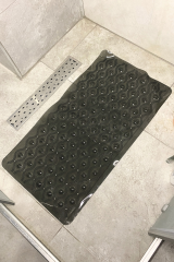 Silikon Vakumlu Kaydırmaz Banyo Paspası-Antrasit