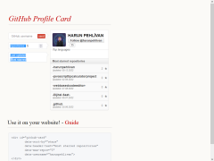 GitHub Profile Card