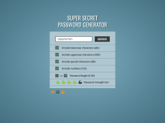 SUPER SECRET PASSWORD GENERATOR