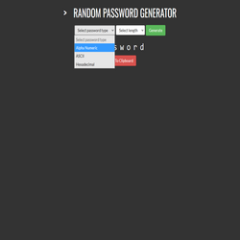 Random Password Generator