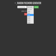 Random Password Generator