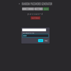 Random Password Generator