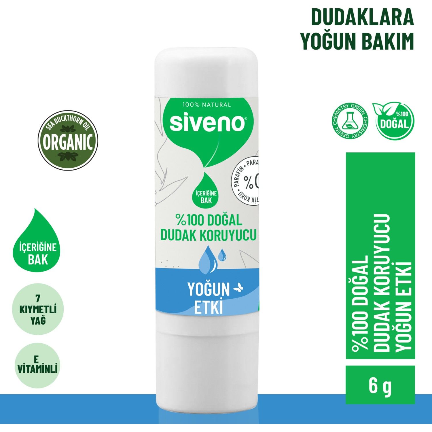 %100 Doğal Dudak Koruyucu Yoğun Etki Bitkisel Lipbalm Krem Nemlendirici Parlatıcı Onarıcı