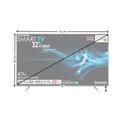 Telenova Revo32 32'' 82 Ekran Uydu Alıcılı HD Android Smart LED TV