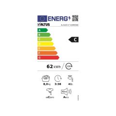 Altus AL 8103 D 8 kg 1000 Devir Çamaşır Makinesi