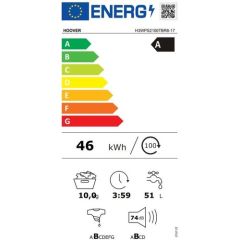 Hoover 17 10 kg 1200 Devir Wi-Fi + Bluetooth Bağlantılı Çamaşır Makinesi