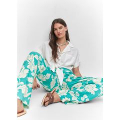 Mango Baskılı düz pantolon