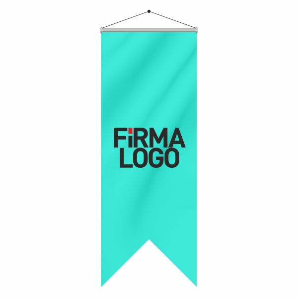 Özel Logo Kırlangıç Bayrak 50x100 cm