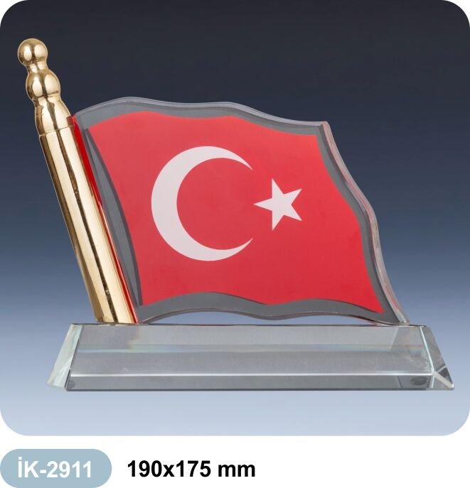 KİŞİYE ÖZEL KRİSTAL TÜRK BAYRAĞI - 1