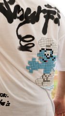 Unisex Smurfs Baskılı Oversize T-shirt