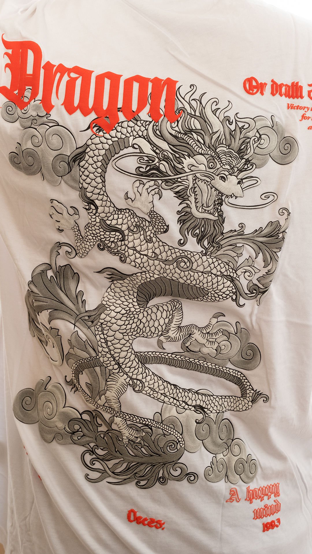 Dragon Or Death Baskılı Oversize T-shirt