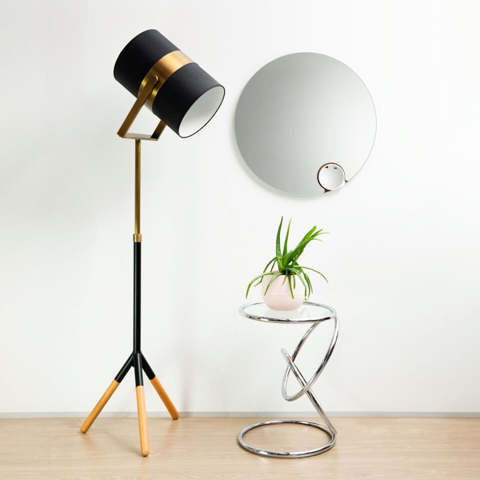 Black Hole Brass Lamp