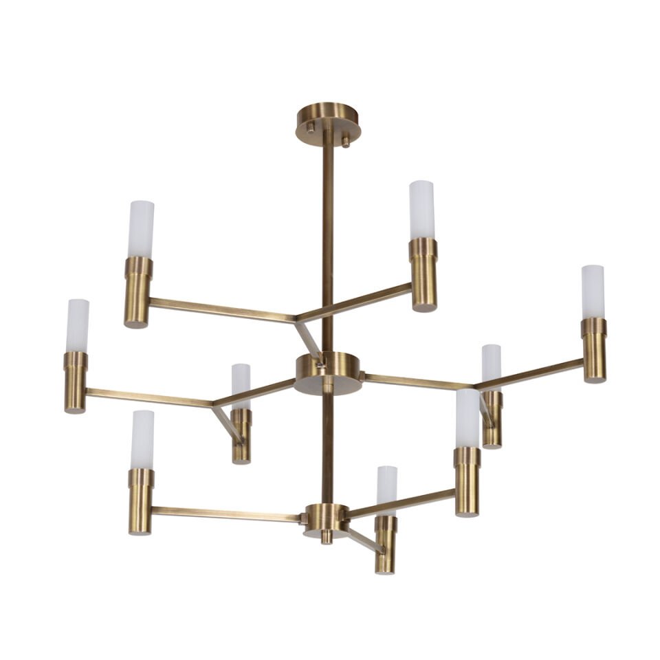 Ahtapot Brass Chandelier