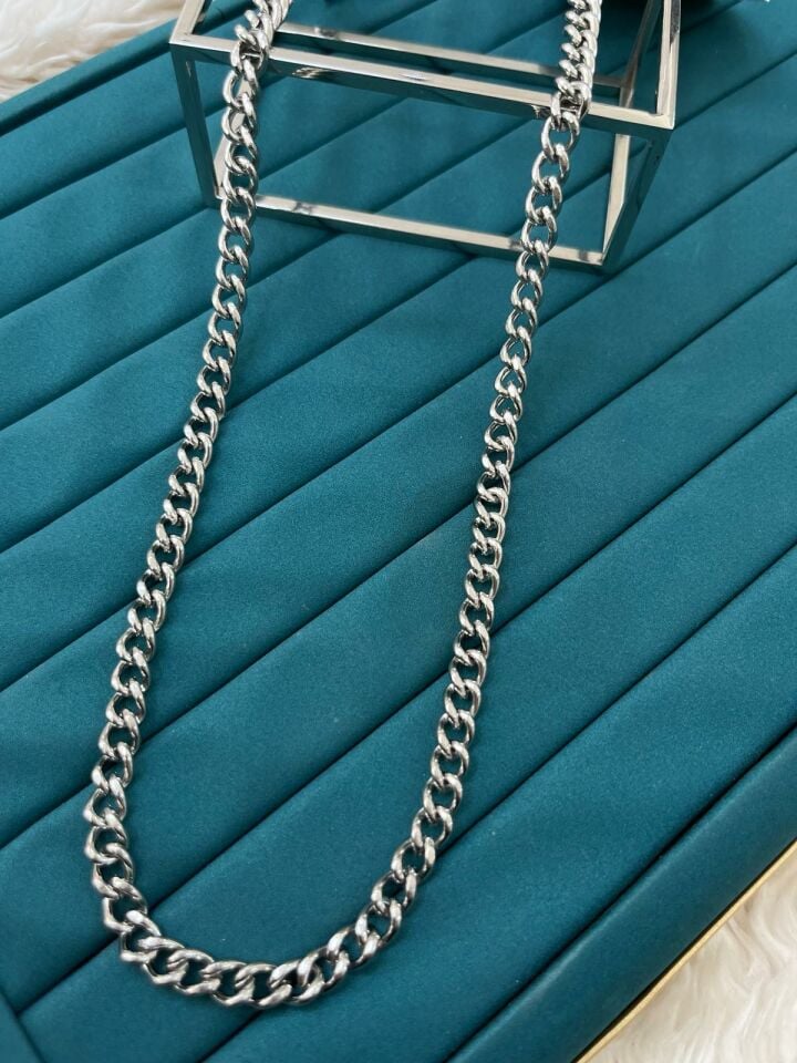 Çelik Silver Erkek Kolye 60cm