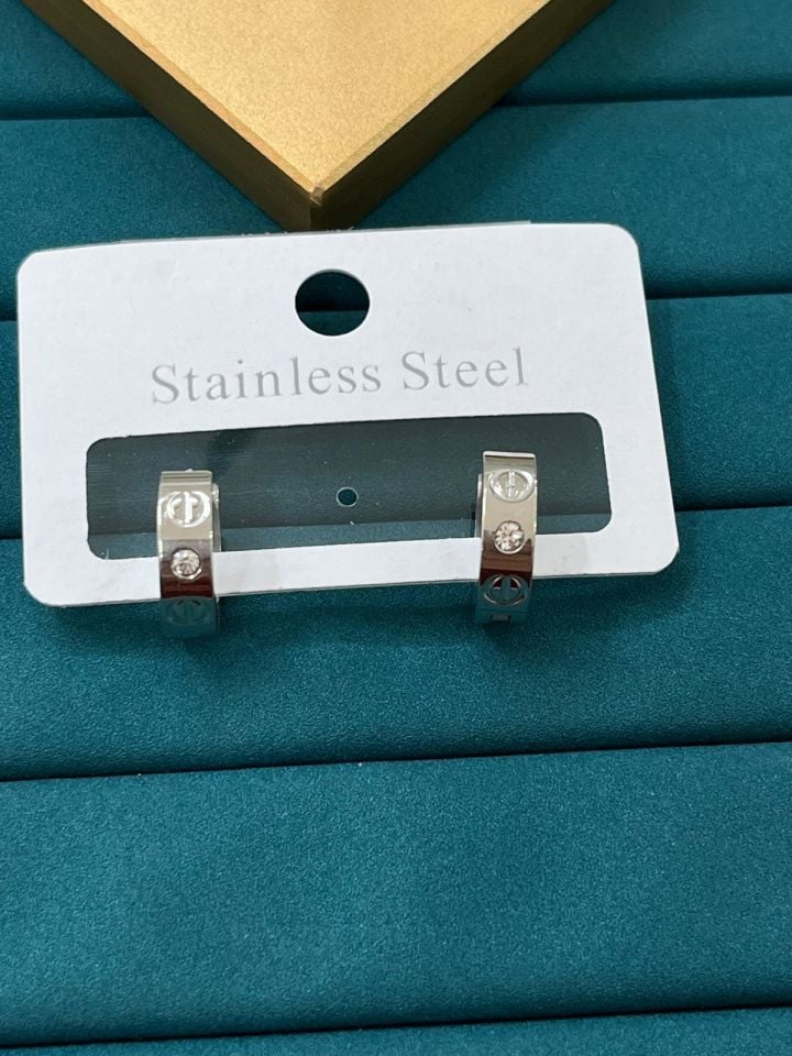 Çelik Silver Küpe