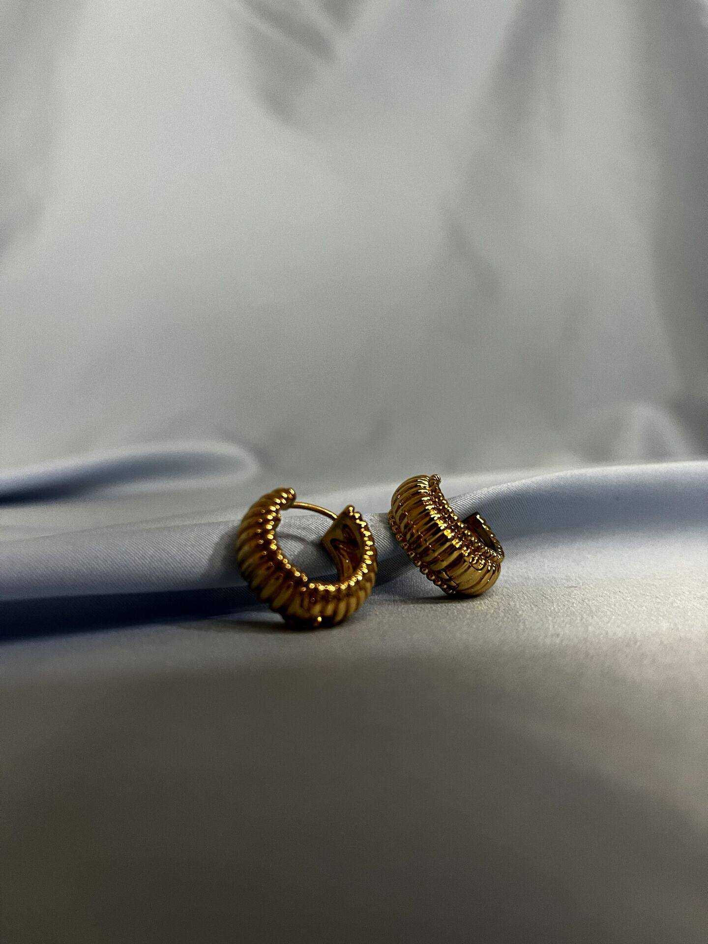 Rose Gold Rengi Çelik Halka Küpe